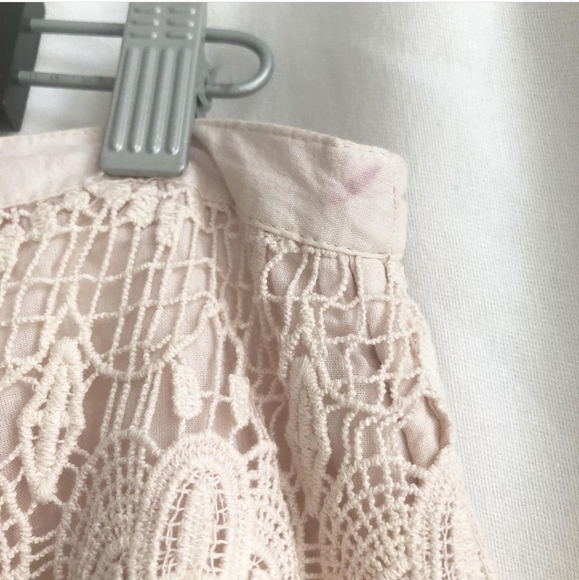 Promod Light Blush Crochet Skirt - Picture 5 of 5